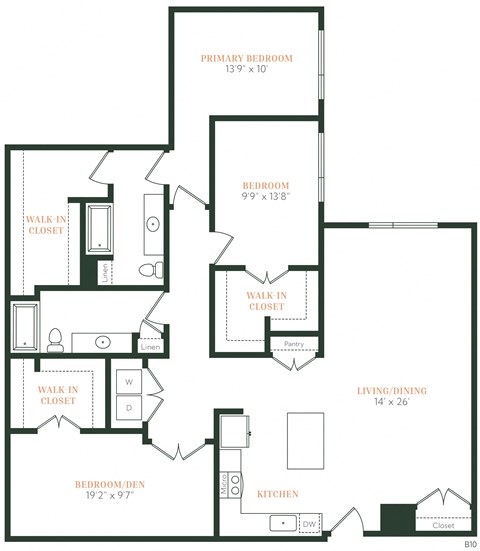 C4 - 3 bed 2 bath